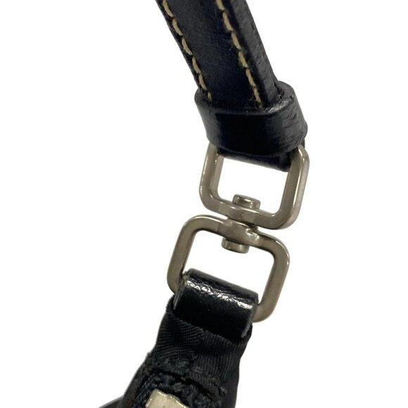 Auth PRADA - BR1268 Black Nylon Leather Handbag - Picture 9 of 16